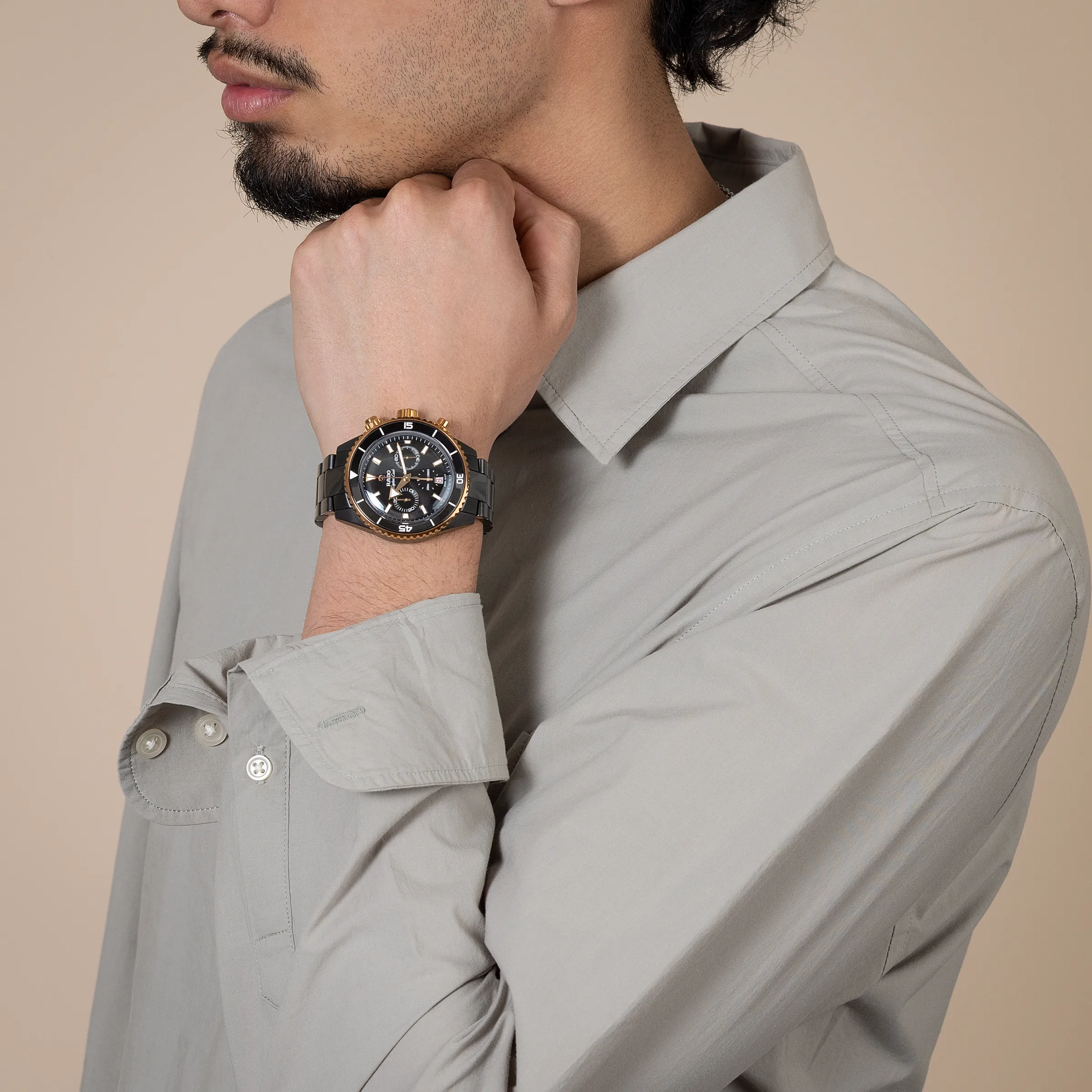Captain Cook High-Tech Ceramic Automatic Chronograph*Rado Clearance
