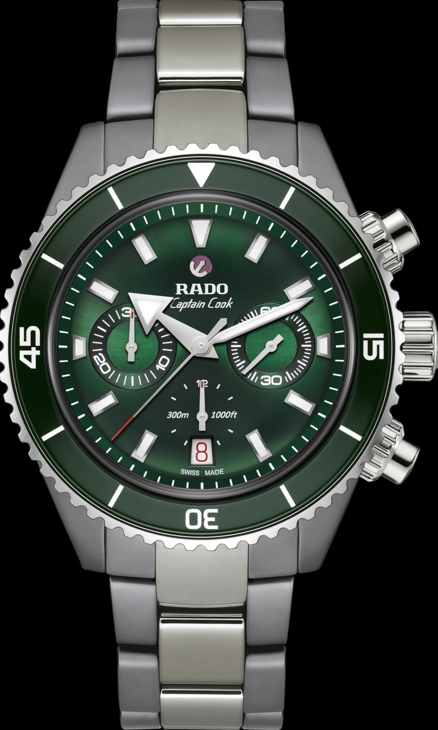 Captain Cook High-Tech Ceramic Automatic Chronograph*Rado Clearance