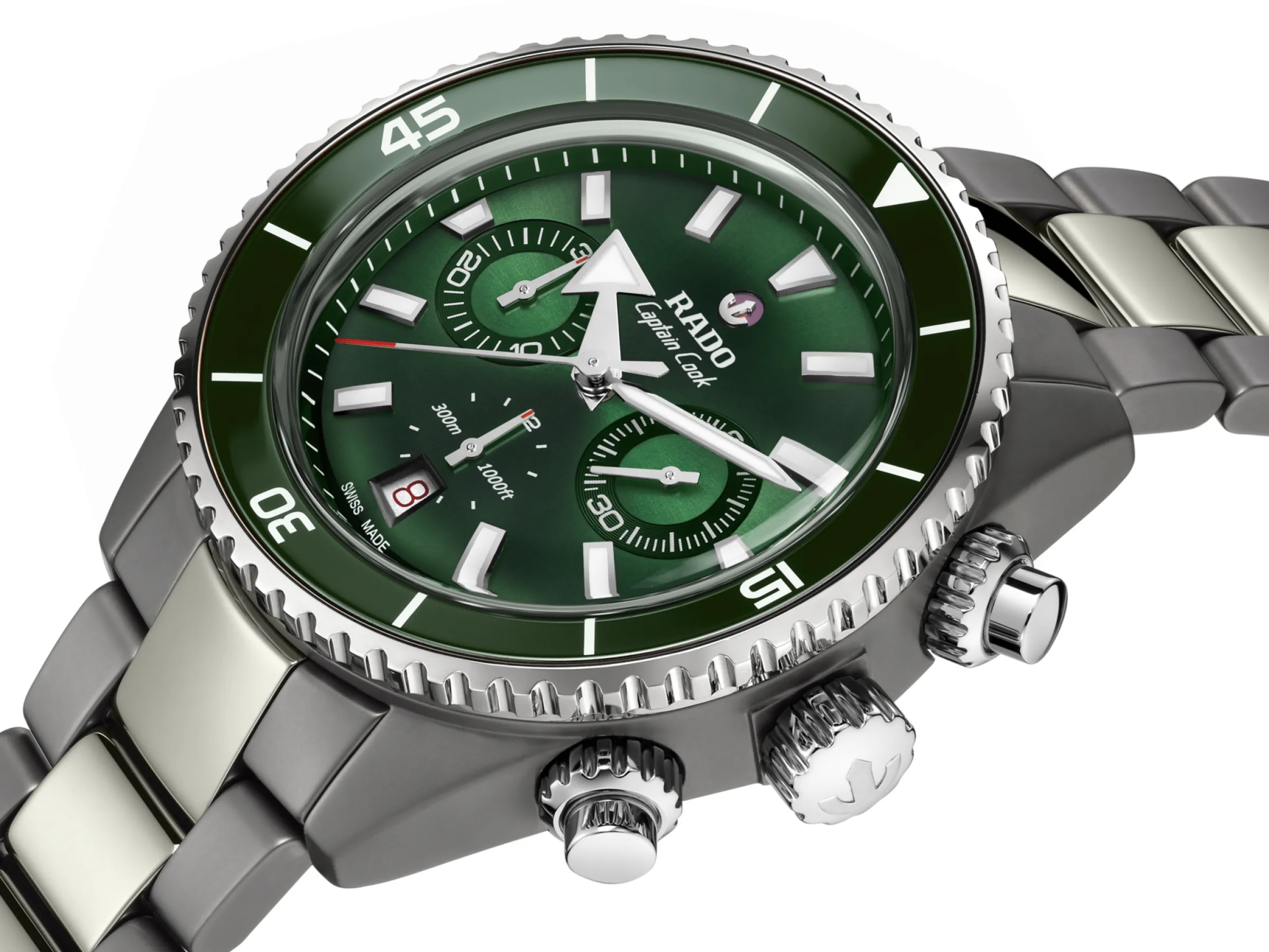 Captain Cook High-Tech Ceramic Automatic Chronograph*Rado Clearance