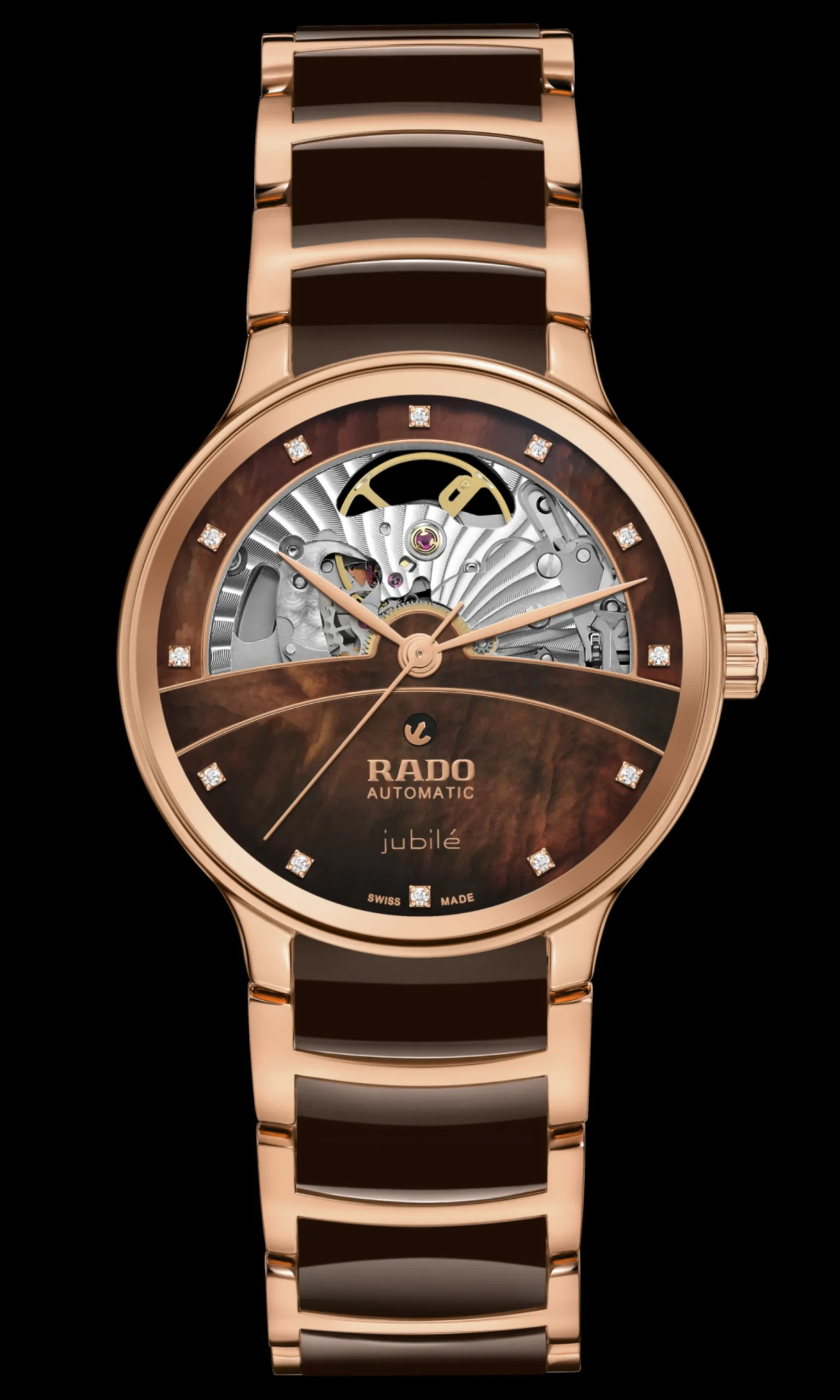Centrix Automatic Diamonds Open Heart*Rado New