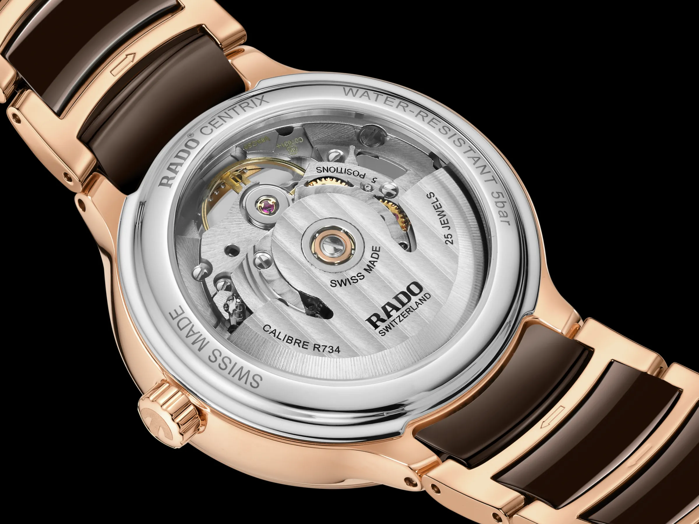 Centrix Automatic Diamonds Open Heart*Rado New