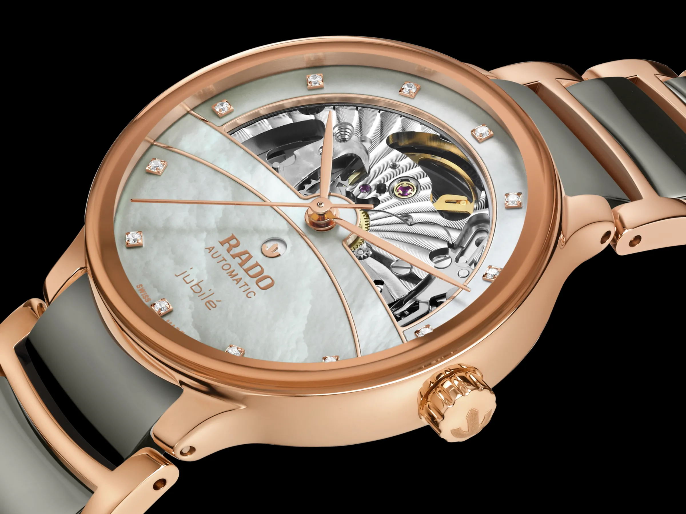 Centrix Automatic Diamonds Open Heart*Rado