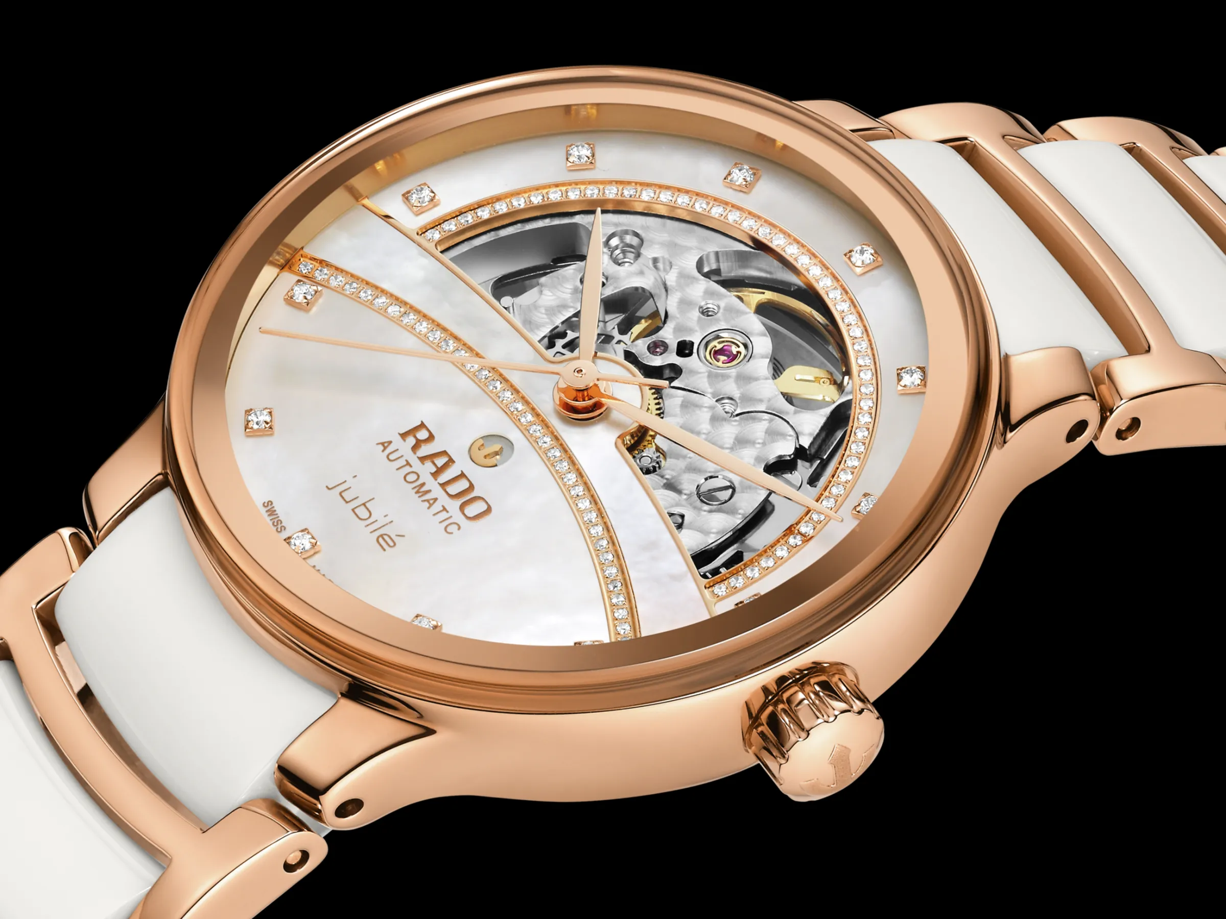 Centrix Automatic Diamonds Open Heart*Rado Outlet