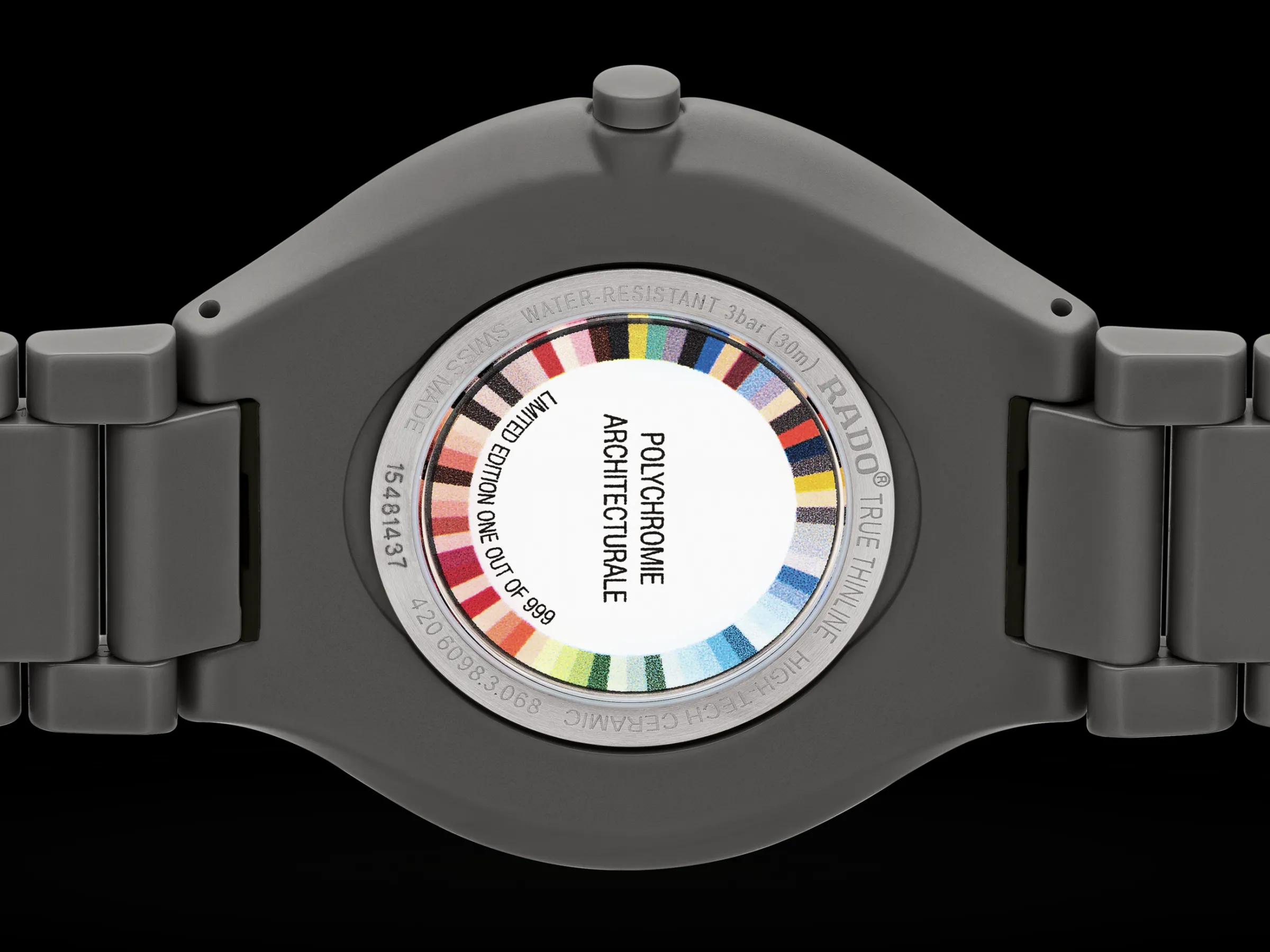 True Thinline Les Couleurs™ Le Corbusier Iron grey 32010*Rado Discount