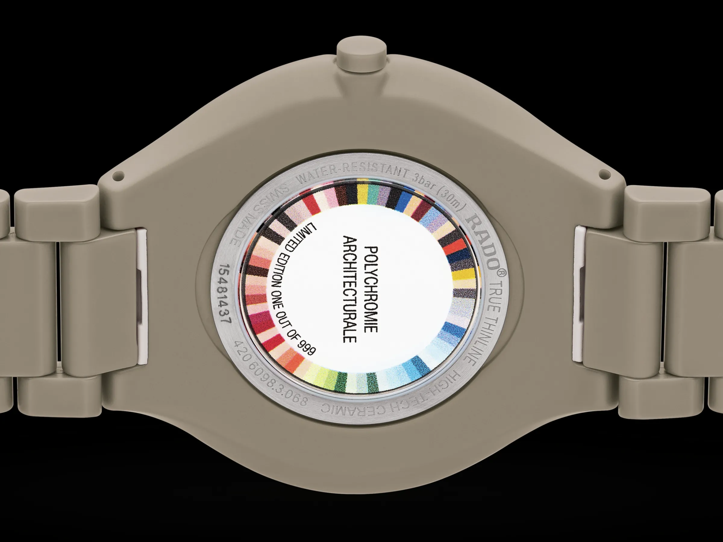 True Thinline Les Couleurs™ Le Corbusier Grey brown natural umber 32141*Rado Discount